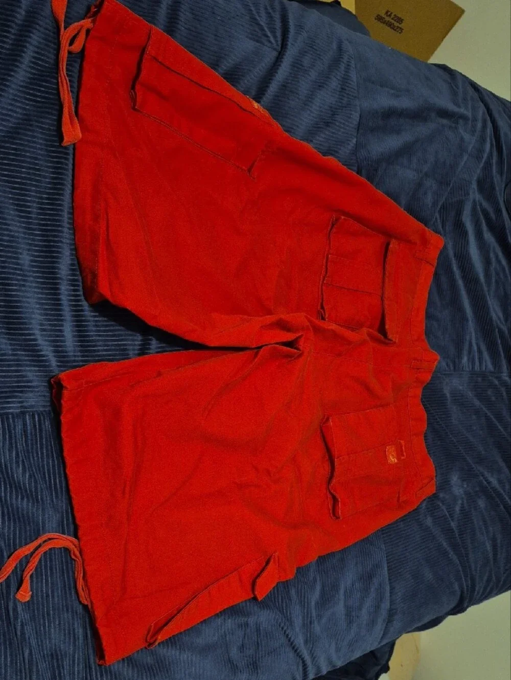 Men's Red Cargo Shorts